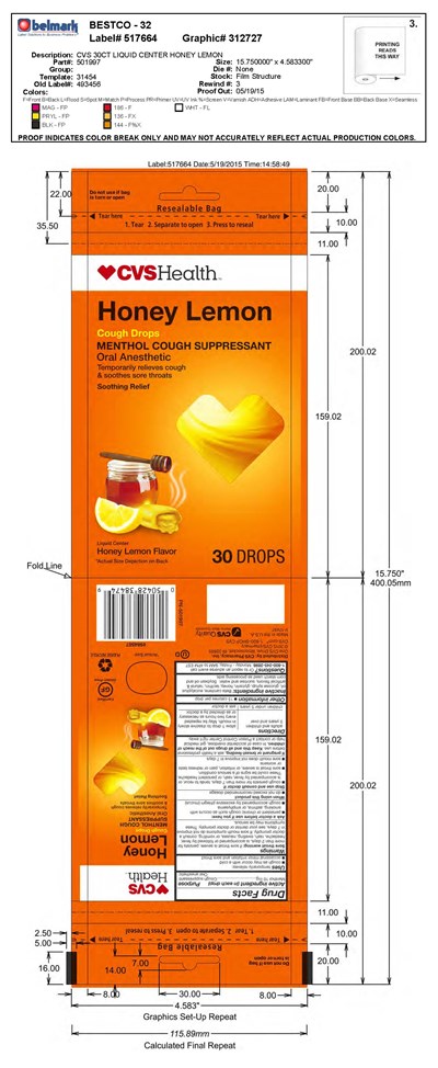Cvs Honey Lemon Liquid Center Cough Drops 30ct (Cvs Honey Lemon Liquid Center 30ct 501997 5 19 2015)